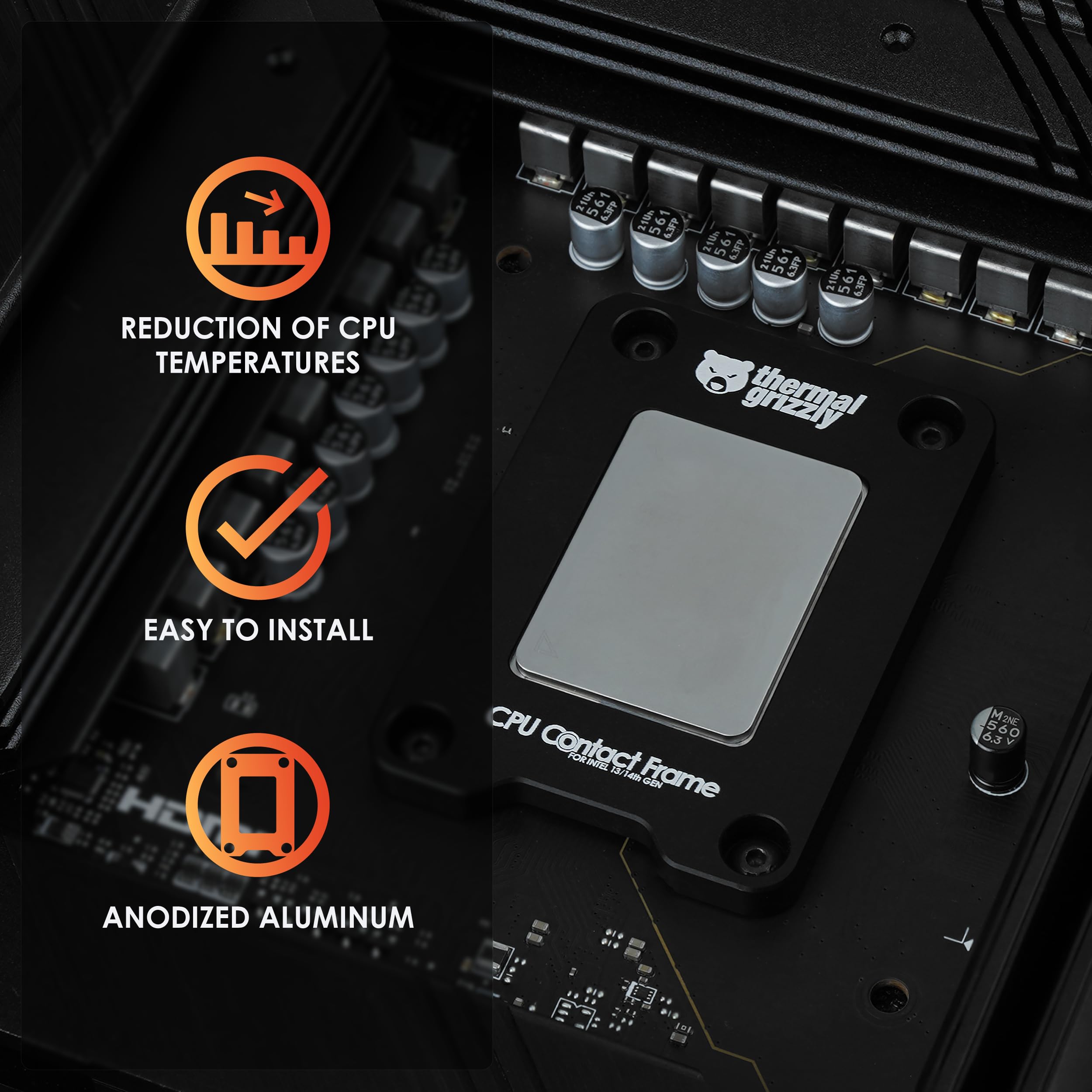 Amazon.com: Thermal Grizzly - CPU Contact Frame Intel 13th & 14th